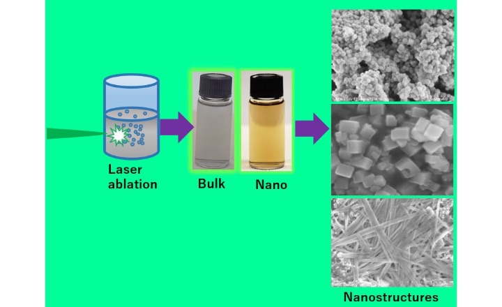 Laser assisted synthesis of nanomaterials to understand light behavior “Two-dimensional nanostructures for optoelectronic devices”