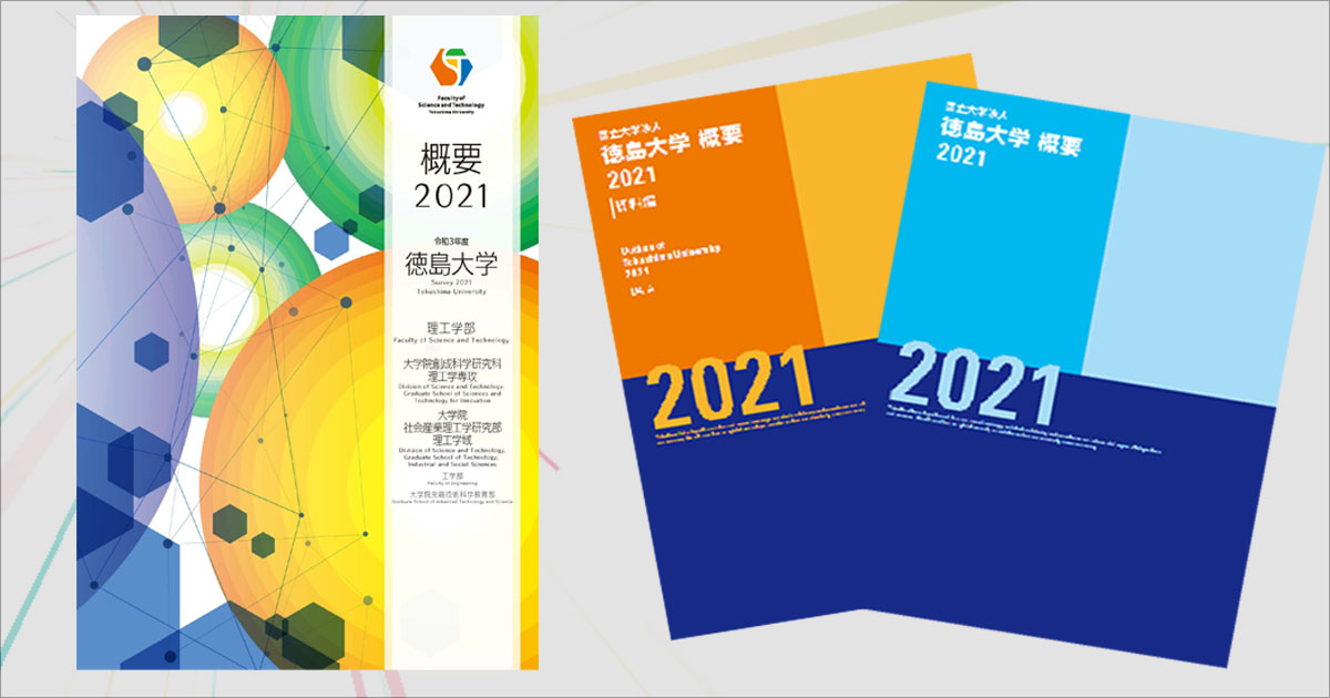 徳島大学 及び 理工学部概要（パンフレット）の2021年度版が公表されています